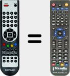 Replacement remote control for IMPERIAL HD 3 MAX
