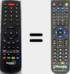 Replacement remote control for 441662 (Terbox HD)