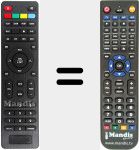 Replacement remote control for HD500