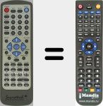 Replacement remote control for REMCON1457