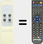 Replacement remote control for REMCON1588