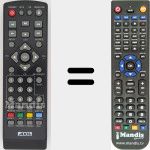 Replacement remote control for RT0206M