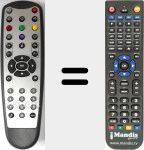 Replacement remote control for URC63 (253263742)