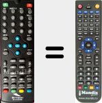 Replacement remote control for SY-3124HD