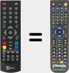 Ersatzfernbedienung für T2HEVC (TS6808)