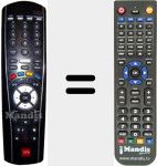 Replacement remote control for TV BOX HD