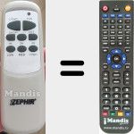 Replacement remote control for ZEP001