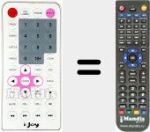 Ersatzfernbedienung für i-Vision DVD 1005