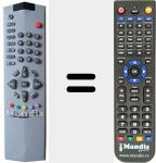 Replacement remote control for EI6187F