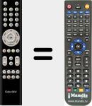 Replacement remote control for KabelBW (2297544)