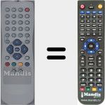 Replacement remote control for Radiola002