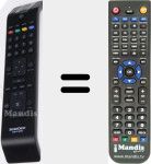 Replacement remote control for LCDTV32104 (20514672)