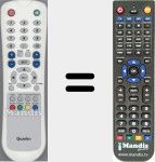 Replacement remote control for TFT-30XT1