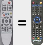 Replacement remote control for 5000