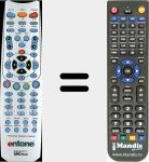 Replacement remote control for 99-990110-00