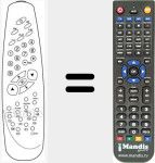 Replacement remote control for 1040