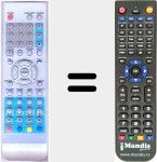 Replacement remote control for TP1510D
