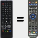 Replacement remote control for LV6TBOXHD2