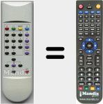 Replacement remote control for CRC2000