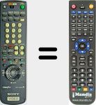 Ersatzfernbedienung für RMTV222D (147557822)