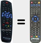 Replacement remote control for TM500-TM600