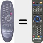 Replacement remote control for CityCom (19900158)