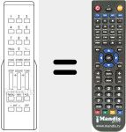 Replacement remote control for 262 5802-02