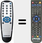 Replacement remote control for 4127216000000