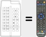 Replacement remote control for 5014 1210