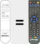 Replacement remote control for CTV 510