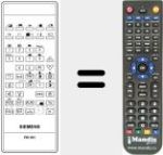 Replacement remote control for FB 101