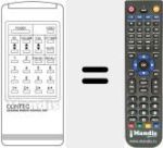 Replacement remote control for INFRARED REMOTE CONT