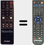 Replacement remote control for IR 500