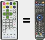 Replacement remote control for MEDIA CENTER REMOTE