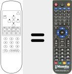 Replacement remote control for P 3500