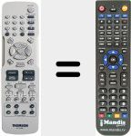 Replacement remote control for RCT 192 DB 1