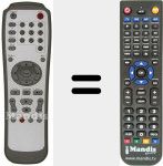 Replacement remote control for RM-51