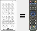 Replacement remote control for RM-603 B (A1009042A)