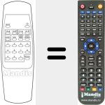 Replacement remote control for TC 1400