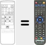 Replacement remote control for TC 1432 N
