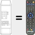 Replacement remote control for TP 877