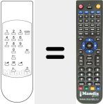 Replacement remote control for TV 551