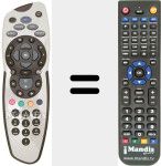 Replacement remote control for URC 1655-00R00