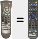Replacement remote control for VB