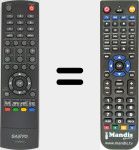 Replacement remote control for CS-90283U