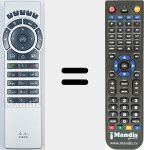 Replacement remote control for Cisco004