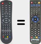 Replacement remote control for Iled16