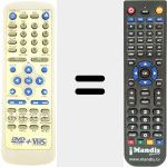 Replacement remote control for REMCON1659
