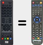 Replacement remote control for K50DLM8F