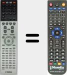 Replacement remote control for RAV508 (ZF725100)